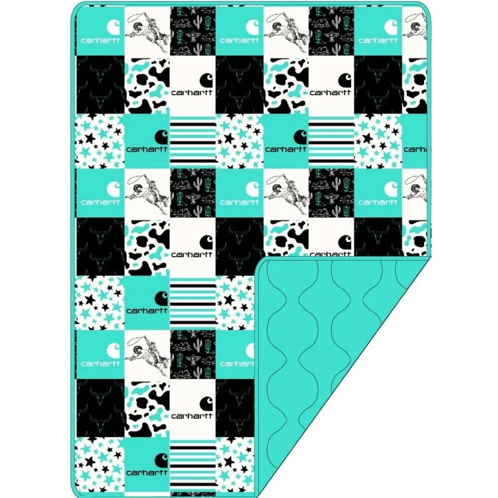 High‎ Society Bamboo Teal Quilted Bamboo Toddler Blanket 40x60